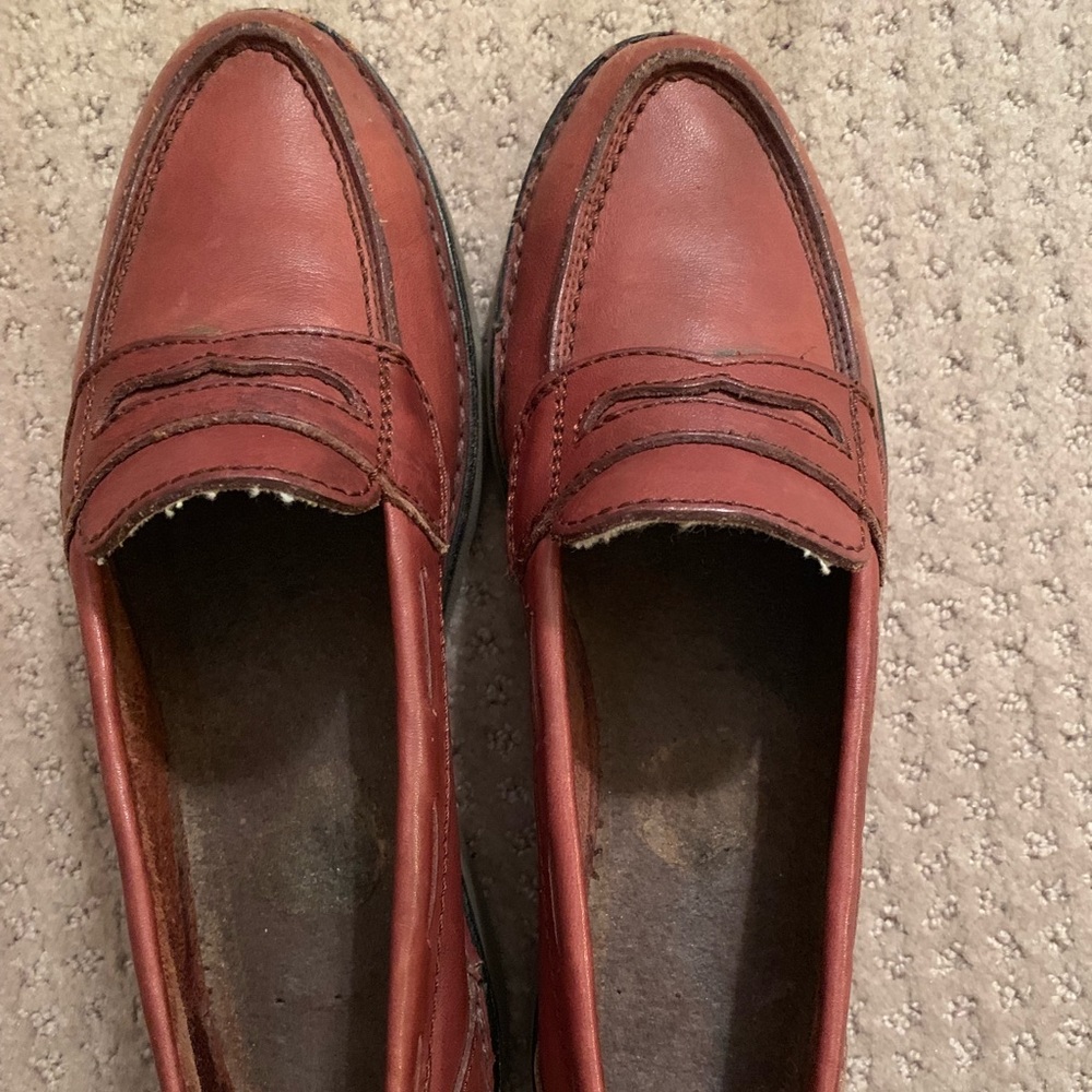 Brown loafers size 6